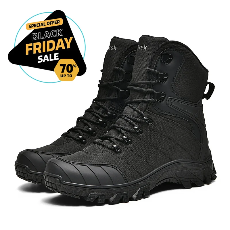 (✅ASTM-Certified & CE Certified) Military Grade Tactical Boots Work Boots Hunting Boots - Waterproof, Anti-Sprain, Anti-Puncture, Non-Slip, Toe Protection