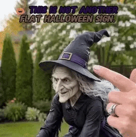 Halloween Early Bird Special 🧙 The Enchanted Witch Garden Wind Spinner