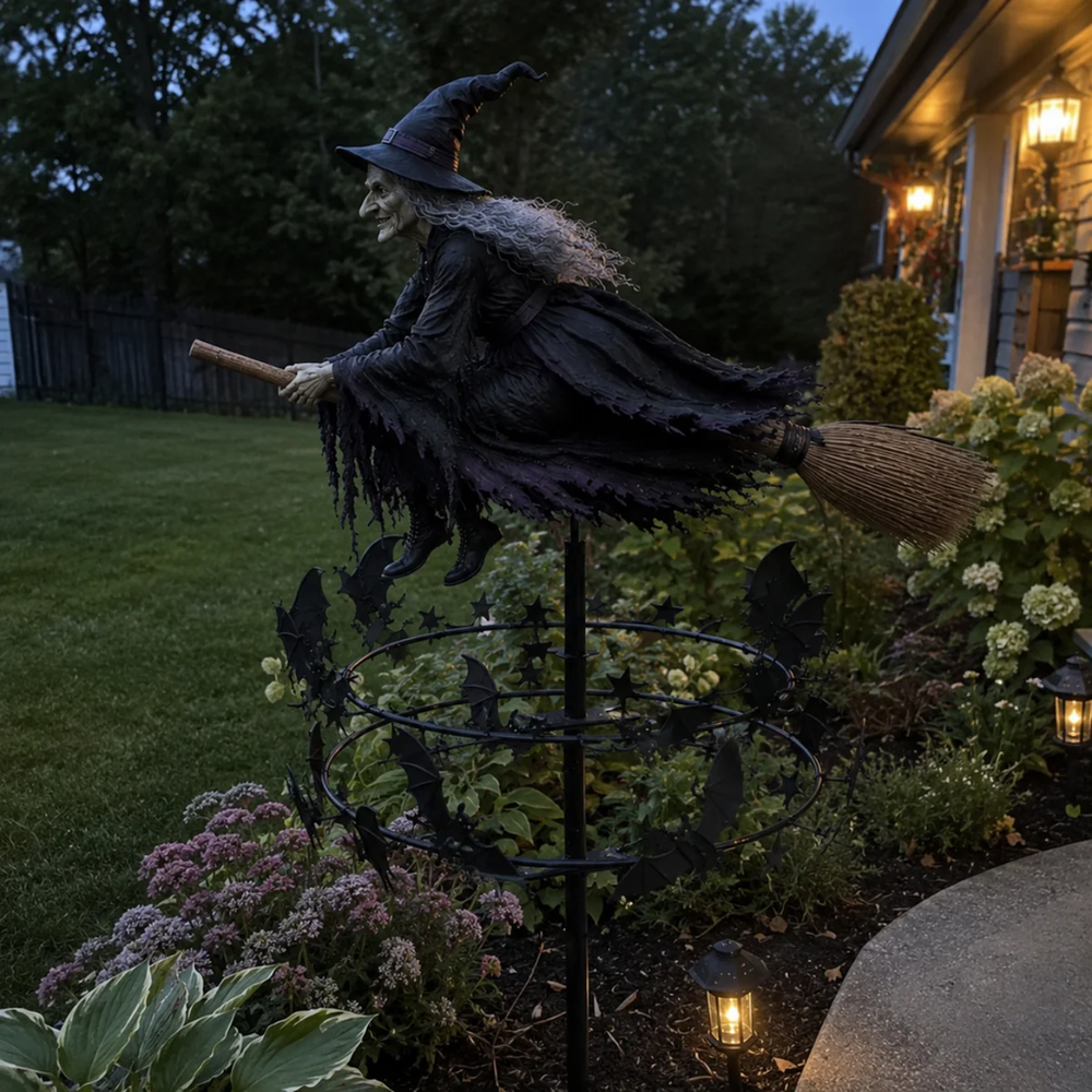 Halloween Early Bird Special 🧙 The Enchanted Witch Garden Wind Spinner